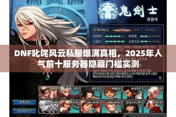 DNF叱咤风云私服爆满真相，2025年人气前十服务器隐藏门槛实测