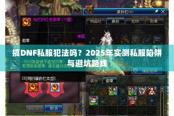 搞DNF私服犯法吗？2025年实测私服陷阱与避坑路线