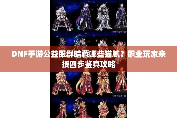 DNF手游公益服群暗藏哪些猫腻？职业玩家亲授四步鉴真攻略