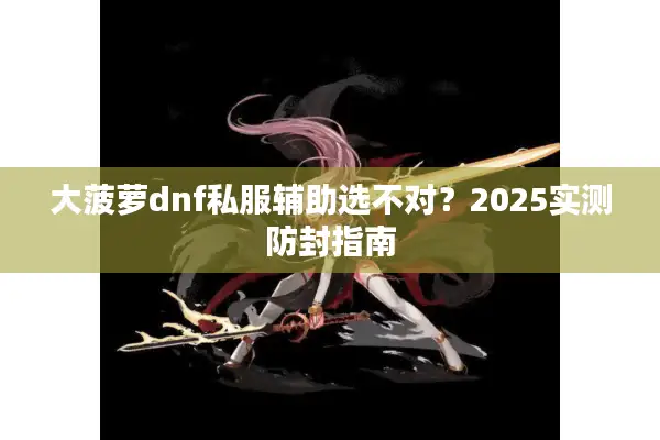 大菠萝dnf私服辅助选不对？2025实测防封指南