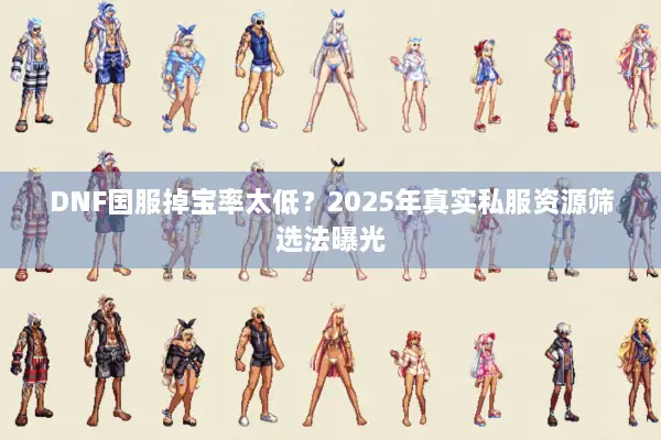 DNF国服掉宝率太低？2025年真实私服资源筛选法曝光