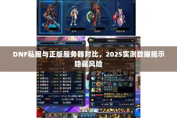 DNF私服与正版服务器对比，2025实测数据揭示隐藏风险