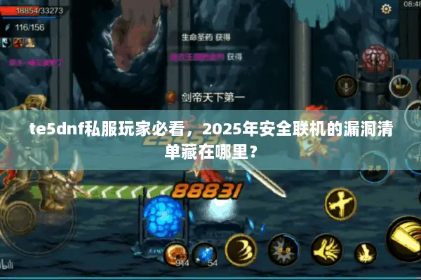 te5dnf私服玩家必看，2025年安全联机的漏洞清单藏在哪里？