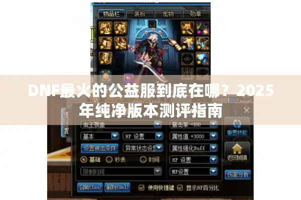 DNF最火的公益服到底在哪？2025年纯净版本测评指南