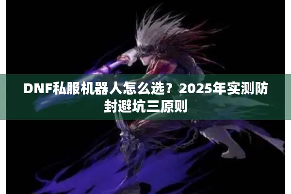 DNF私服机器人怎么选？2025年实测防封避坑三原则