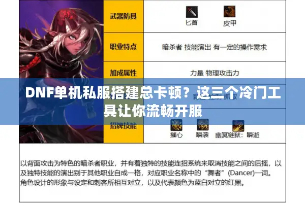 DNF单机私服搭建总卡顿？这三个冷门工具让你流畅开服