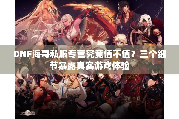 DNF海哥私服专营究竟值不值？三个细节暴露真实游戏体验