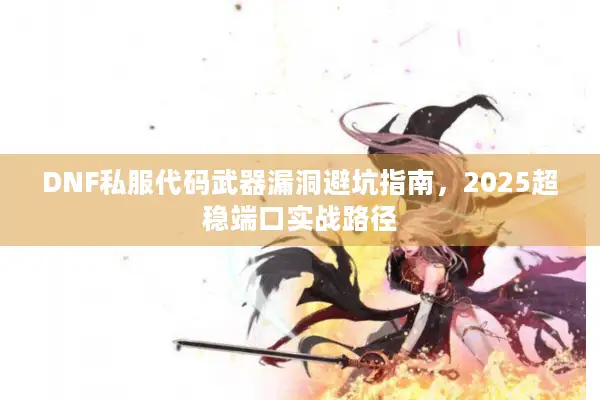 DNF私服代码武器漏洞避坑指南，2025超稳端口实战路径