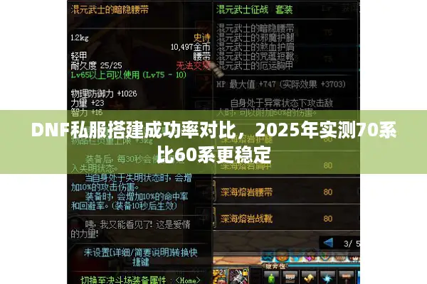DNF私服搭建成功率对比，2025年实测70系比60系更稳定