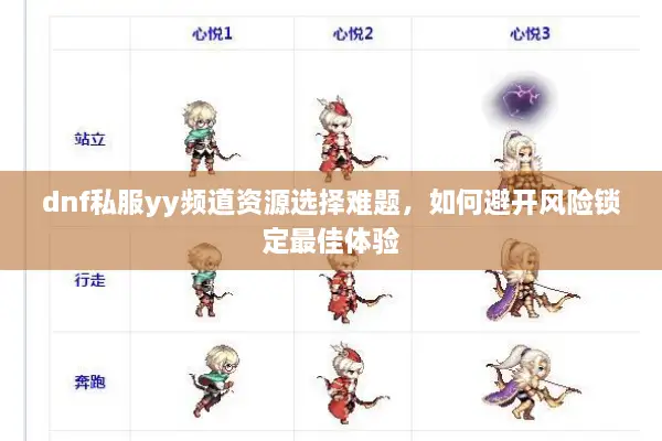dnf私服yy频道资源选择难题，如何避开风险锁定最佳体验