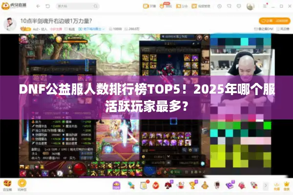 DNF公益服人数排行榜TOP5！2025年哪个服活跃玩家最多？
