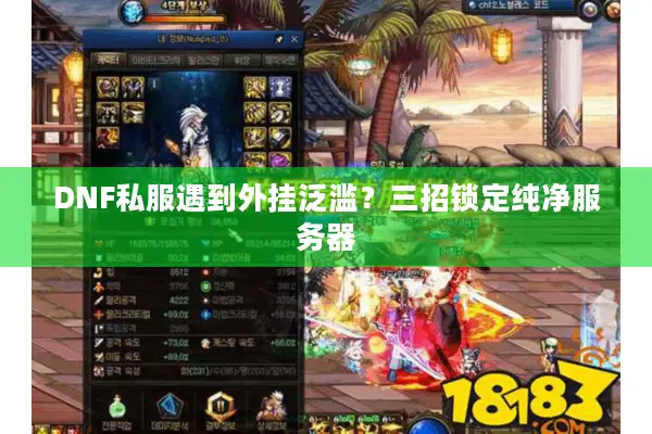DNF私服遇到外挂泛滥？三招锁定纯净服务器