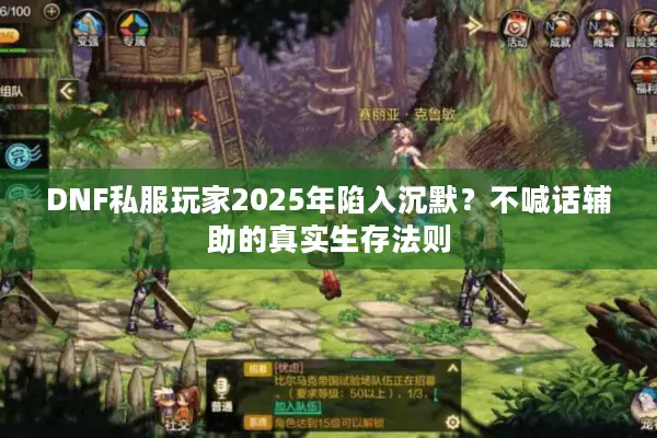 DNF私服玩家2025年陷入沉默？不喊话辅助的真实生存法则