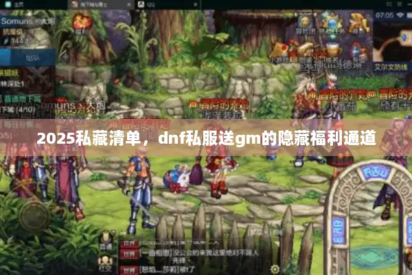 2025私藏清单，dnf私服送gm的隐藏福利通道