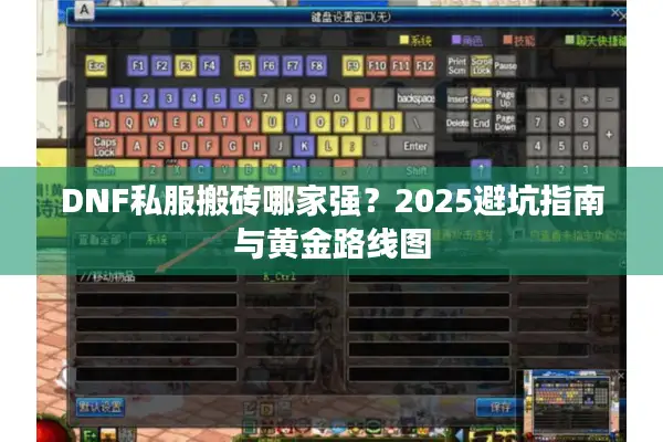 DNF私服搬砖哪家强？2025避坑指南与黄金路线图