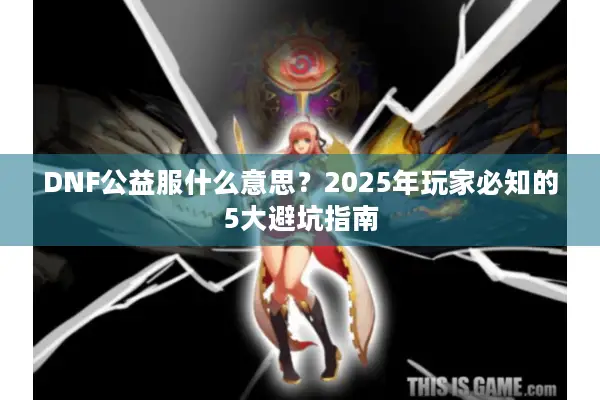 DNF公益服什么意思？2025年玩家必知的5大避坑指南