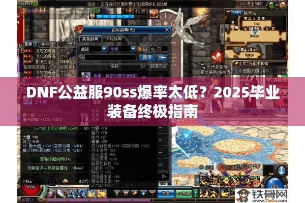 DNF公益服90ss爆率太低？2025毕业装备终极指南