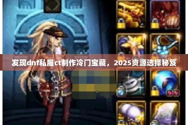 发现dnf私服ct制作冷门宝藏，2025资源选择秘笈