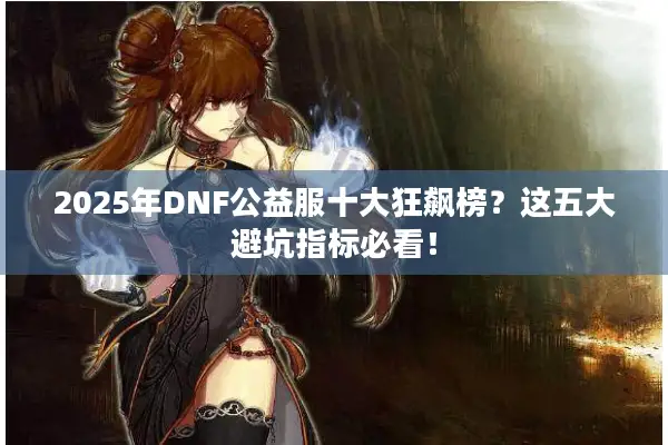2025年DNF公益服十大狂飙榜？这五大避坑指标必看！