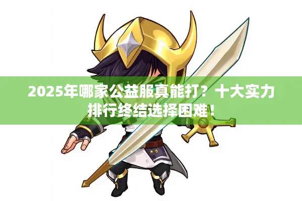 2025年哪家公益服真能打？十大实力排行终结选择困难！