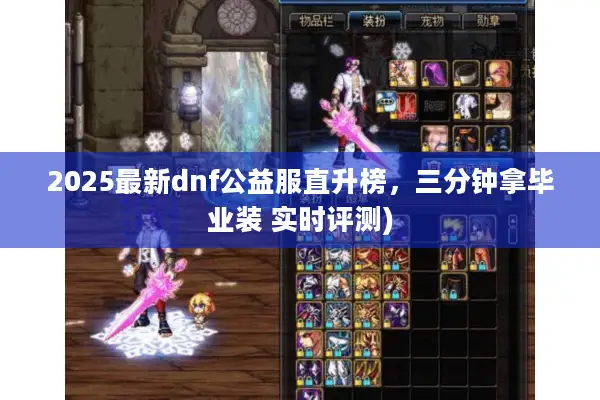 2025最新dnf公益服直升榜，三分钟拿毕业装 实时评测)