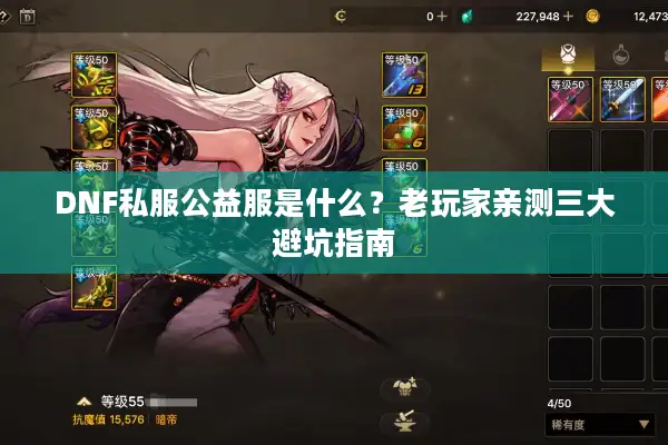 DNF私服公益服是什么？老玩家亲测三大避坑指南