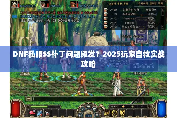 DNF私服SS补丁问题频发？2025玩家自救实战攻略