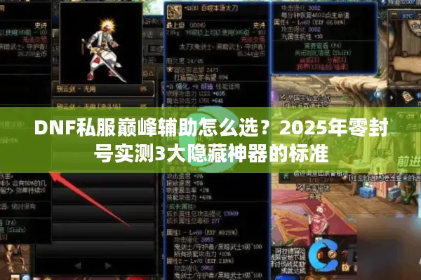 DNF私服巅峰辅助怎么选？2025年零封号实测3大隐藏神器的标准