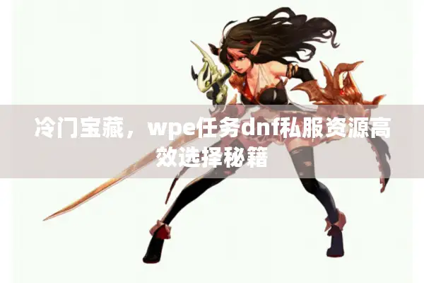 冷门宝藏，wpe任务dnf私服资源高效选择秘籍