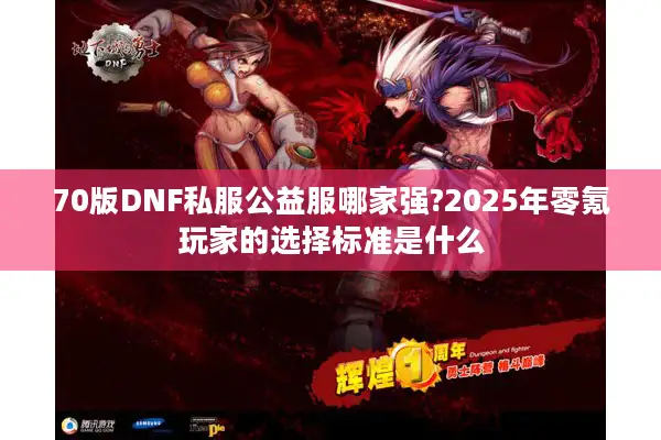 70版DNF私服公益服哪家强?2025年零氪玩家的选择标准是什么