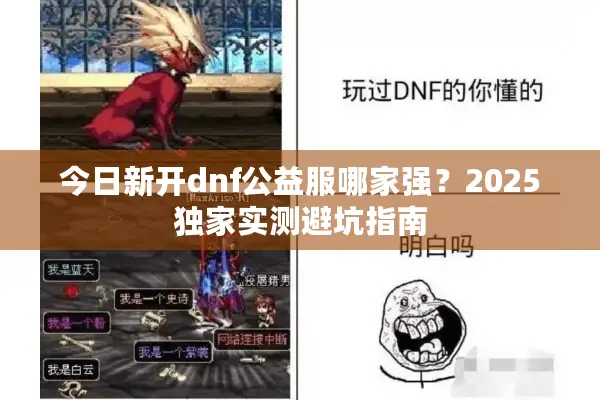 今日新开dnf公益服哪家强？2025独家实测避坑指南