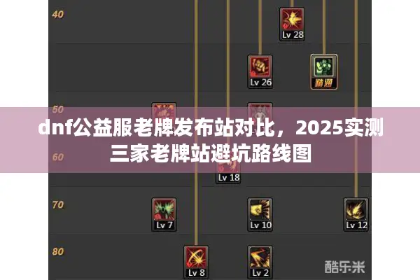dnf公益服老牌发布站对比，2025实测三家老牌站避坑路线图