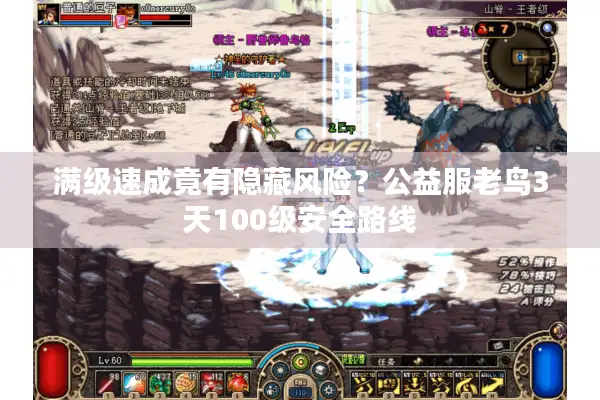 满级速成竟有隐藏风险？公益服老鸟3天100级安全路线