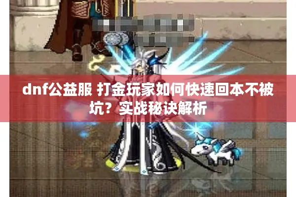 dnf公益服 打金玩家如何快速回本不被坑？实战秘诀解析