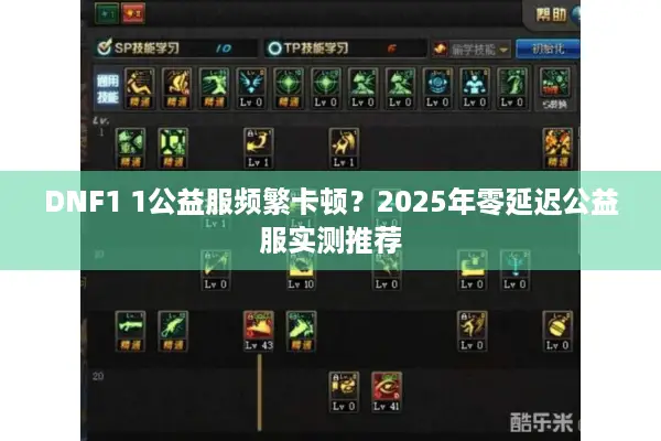 DNF1 1公益服频繁卡顿？2025年零延迟公益服实测推荐