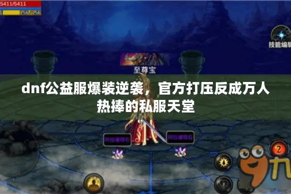 dnf公益服爆装逆袭，官方打压反成万人热捧的私服天堂