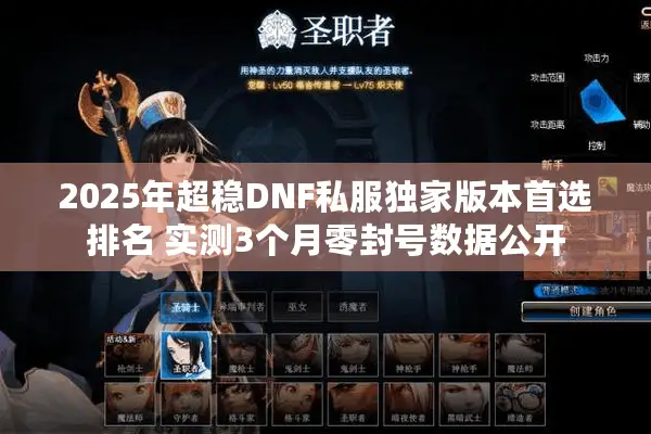 2025年超稳DNF私服独家版本首选排名 实测3个月零封号数据公开