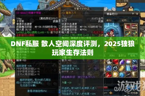 DNF私服 散人空间深度评测，2025独狼玩家生存法则