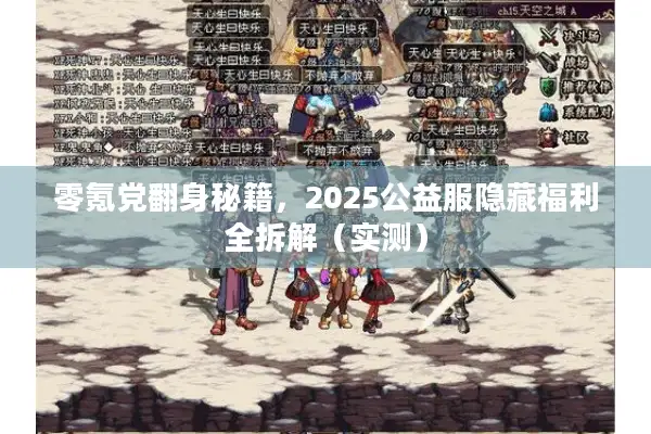 零氪党翻身秘籍，2025公益服隐藏福利全拆解（实测）