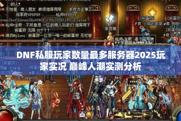 DNF私服玩家数量最多服务器2025玩家实况 巅峰人潮实测分析