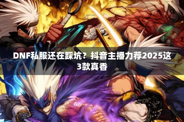 DNF私服还在踩坑？抖音主播力荐2025这3款真香