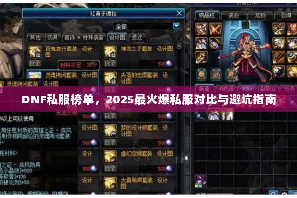 DNF私服榜单，2025最火爆私服对比与避坑指南