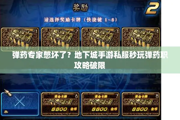 弹药专家憋坏了？地下城手游私服秒玩弹药职攻略破限