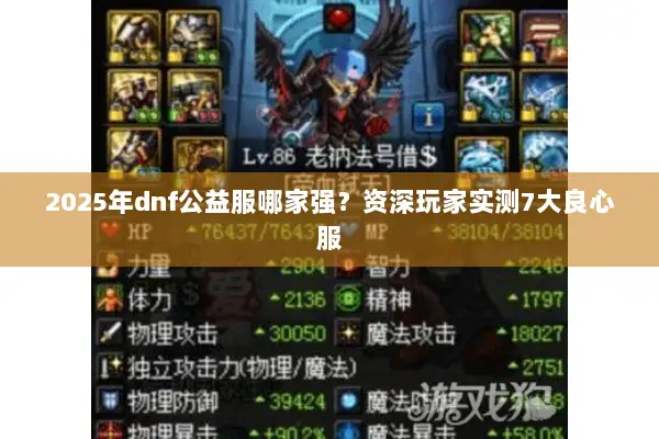 2025年dnf公益服哪家强？资深玩家实测7大良心服