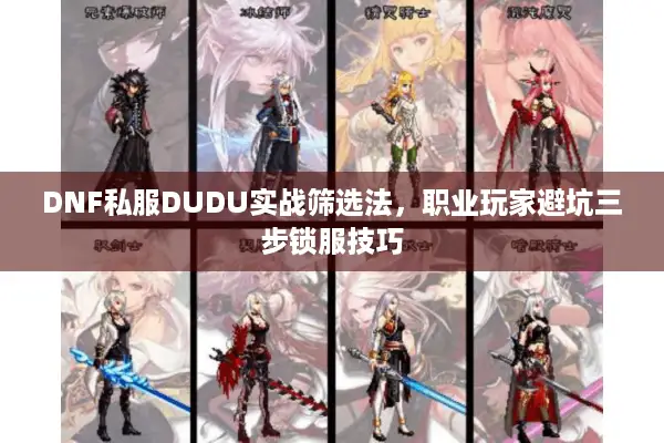 DNF私服DUDU实战筛选法，职业玩家避坑三步锁服技巧