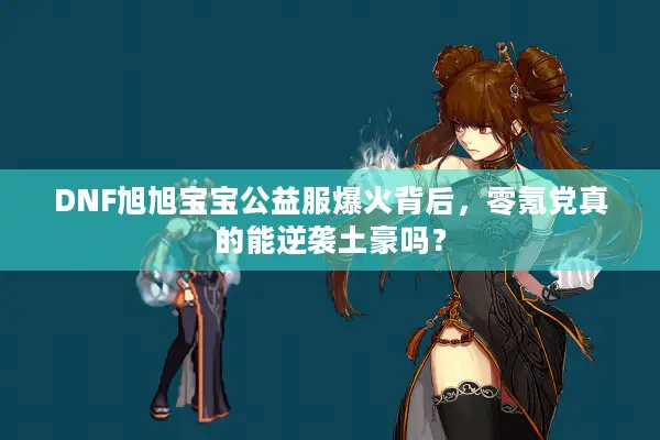 DNF旭旭宝宝公益服爆火背后，零氪党真的能逆袭土豪吗？