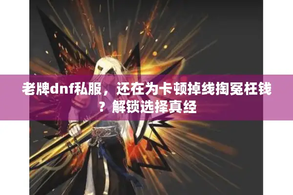 老牌dnf私服，还在为卡顿掉线掏冤枉钱？解锁选择真经