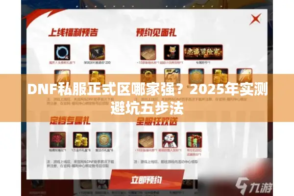 DNF私服正式区哪家强？2025年实测避坑五步法