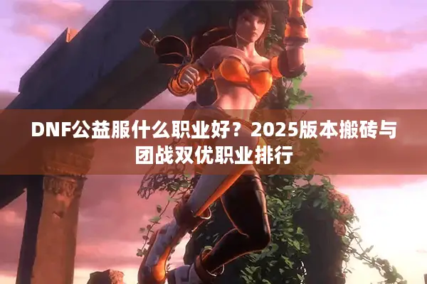 DNF公益服什么职业好？2025版本搬砖与团战双优职业排行