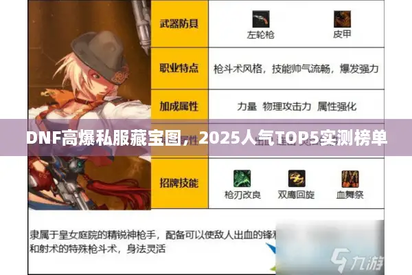 DNF高爆私服藏宝图，2025人气TOP5实测榜单